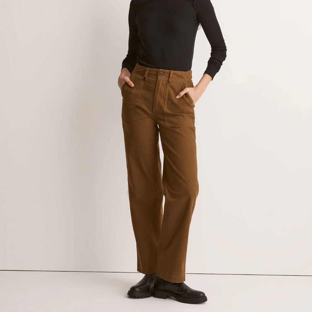 Size 32 NWOT Madewell The Perfect Vintage Wide-leg Pant: Utility Addition